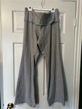 Aritzia homestretch grey Wide-Leg Foldover Waist Lounge yoga Pants - XL